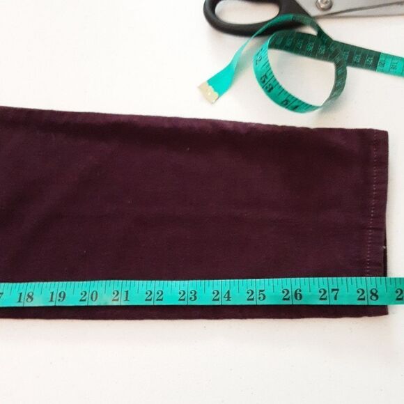 SEVEN7 Jeans Fine Wale Corduroy‎ Stretch Skinny Plum size 10 - Picture 9 of 13